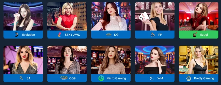 Multiple live casino game tables with real-time streaming at JDPLUS online casino